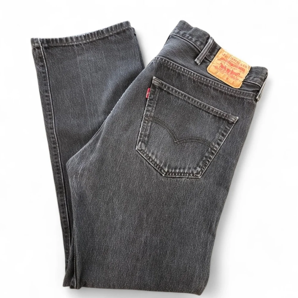 Levi’s 501 Button Fly Black Jeans 38x32 Made in Mexico | Vintage Straight Fit